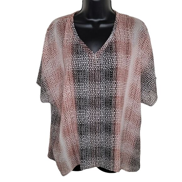 Cabi Nwt #240 Cover up tee shirt top semi sheer size small - Picture 1 of 6